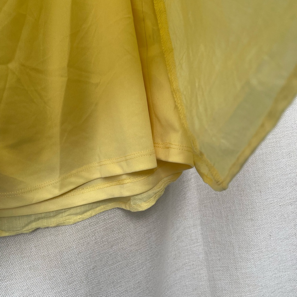 Embroidered yellow gypsy blouse - Picture 5 of 5
